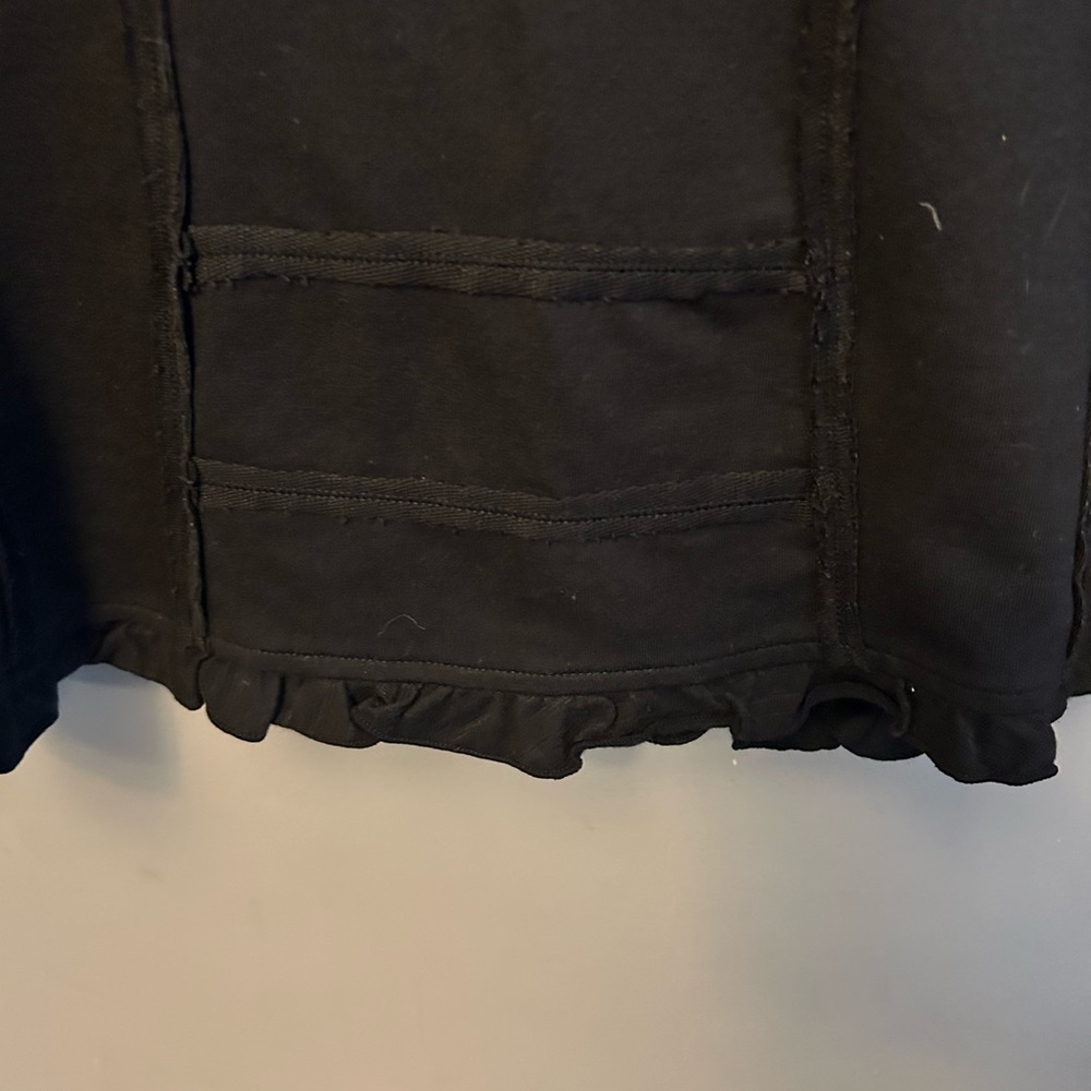 Neon Buddha jacket - black “multi-button” fitted blazer with ruffles - Picture 7 of 9